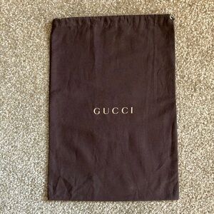 🤎💛 GUCCI 💛🤎 Brown Med/Lg Dust bag Dust cover 100%cotton VG pre loved cond
